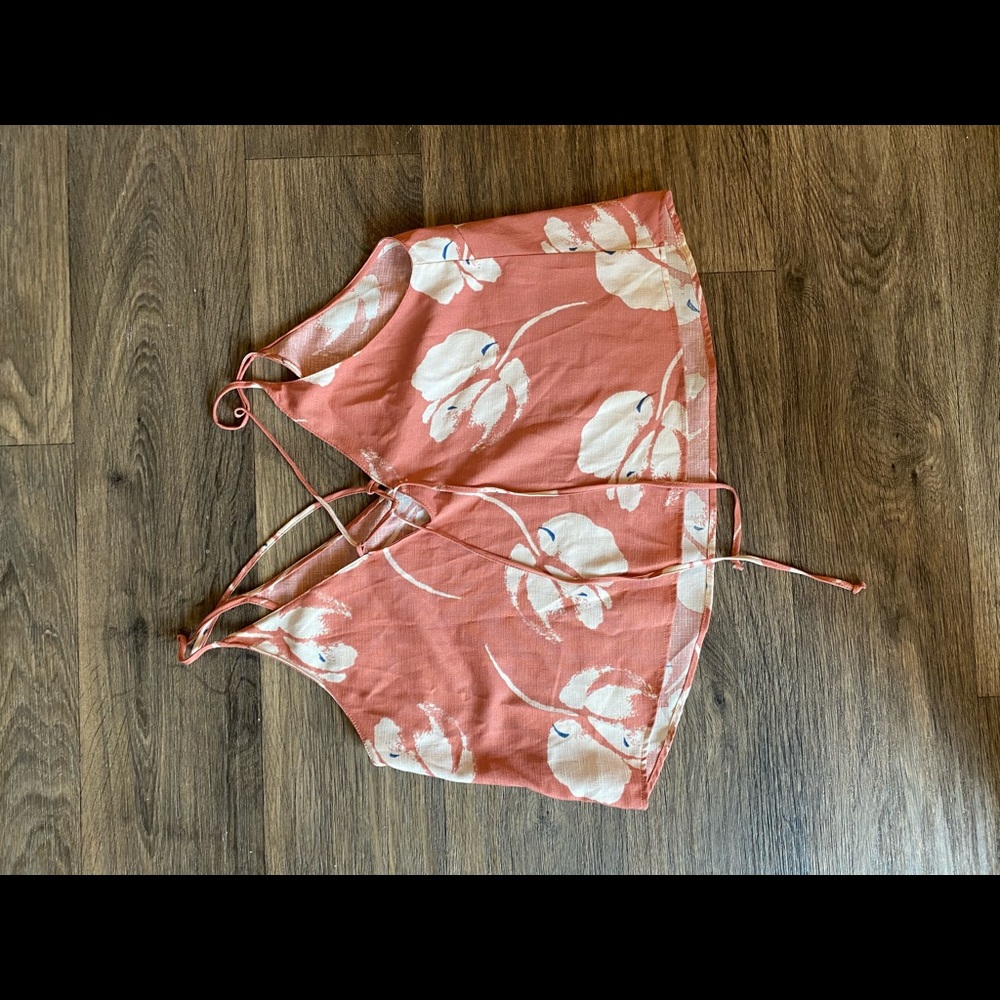 Nude-pink floral top - Picture 2 of 2